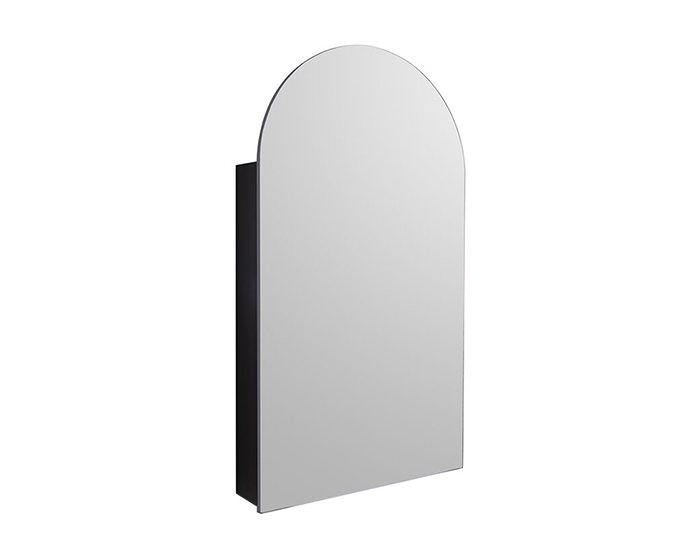 An arched mirror