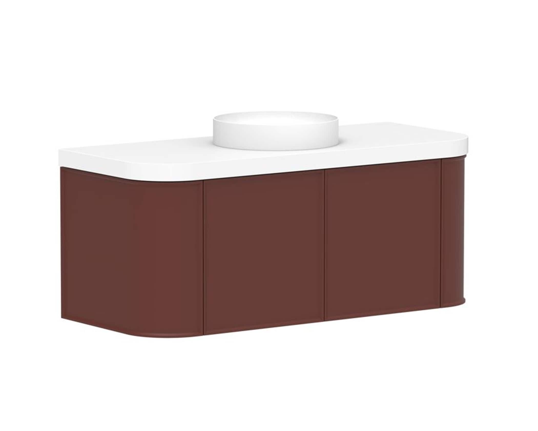 Kado Era all door vanity in maroon