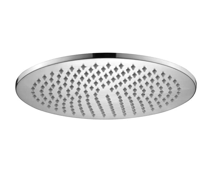 A three-door, mirrored shaving cabinet