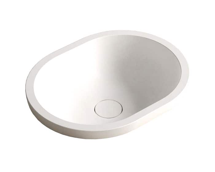 An oval basin